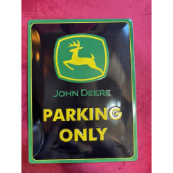 20 x 30 cm John DEERE parking only  idée Cadeau Métal Design Retro Décoration