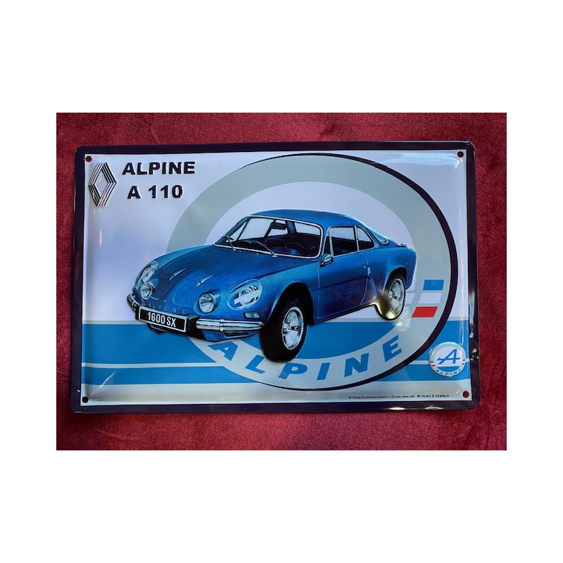 30 x 20 cm ALPINE A110 idée Cadeau Métal Design Retro Décoration