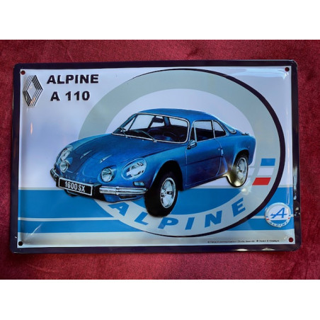 30 x 20 cm ALPINE A110 idée Cadeau Métal Design Retro Décoration