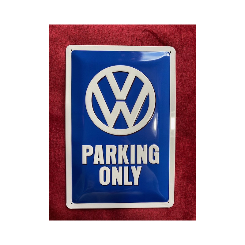 20 x 30 cm VW PARKING ONLY idée Cadeau Métal Design Retro Décoration