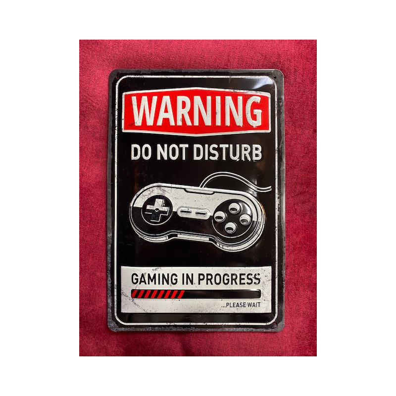 20 x 30 cm WARNING DO NOT DISTURB idée Cadeau Métal Design Retro Décoration (attention, ne pas déranger)