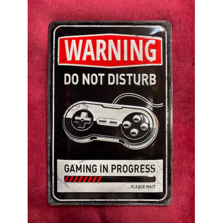 20 x 30 cm WARNING DO NOT DISTURB idée Cadeau Métal Design Retro Décoration (attention, ne pas déranger)