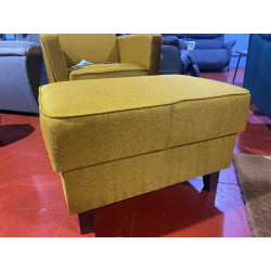 TOLEDO esprit vintage pouf MODE TRES ACTUEL contemporain JAUNE IMPERIAL