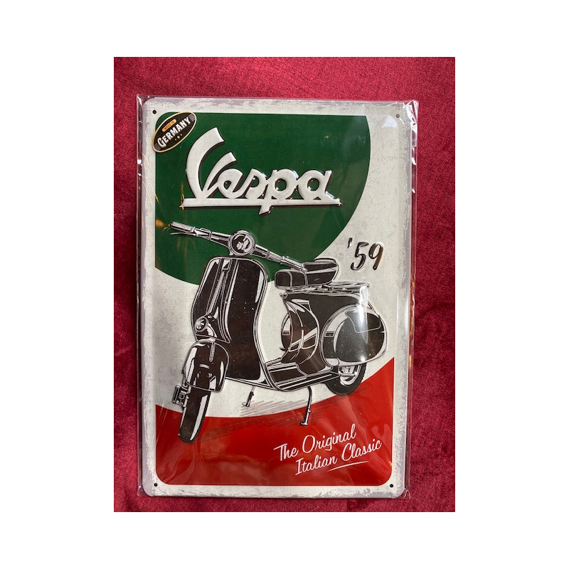 20 x 30 cm VESPA Italia dolce vita idée Cadeau Métal Design Retro Décoration