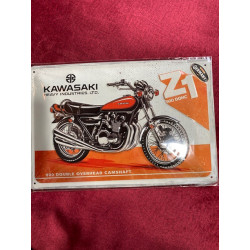 30 x 20 cm KAWASAKI Z1 la légende idée Cadeau Métal Design Retro Décoration