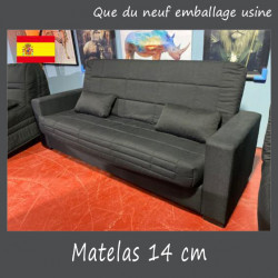 ARIS clic clac ACCOUDOIRS couchage 130 x190