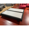 PRESTIGE 17 CM 2*100*200 lattes sommier TAPISSIER tour microfibre anthracite