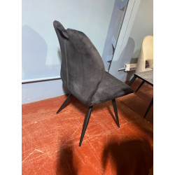 ST1909 CHAISE tissu gris foncé CLOUD GREY de salle à manger cosi & design combinant maintien excellent belle finition & poignée