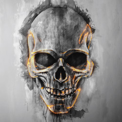 Tableau Voldemort, imprésion de qualité, belle pièce déco murale skull