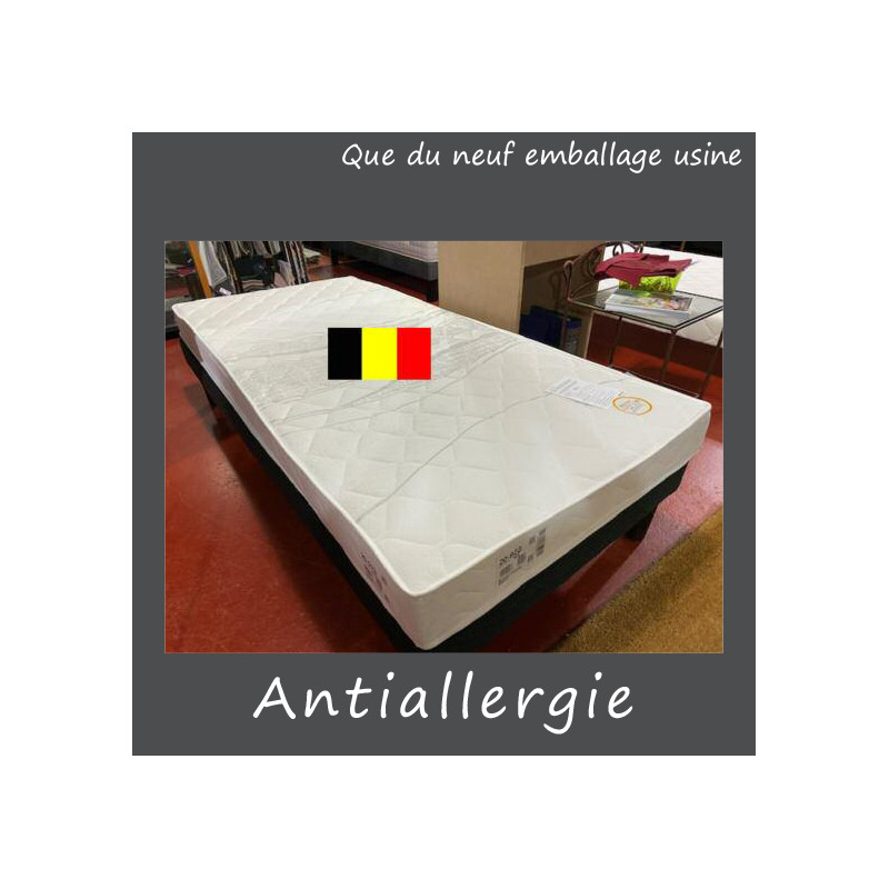 Matelas 90 190 PAS CHER antiallergie sans ressorts réf BINGO