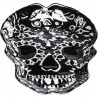 Coupe Tête de mort Skull noir 41cm plat de présentation