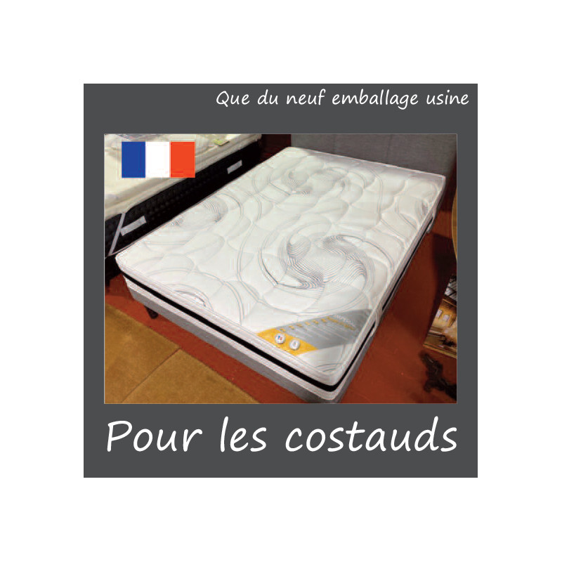 RONDE & ROND 140 190 hr 55 matelas 21 CM spécial pour LARGE et FORT