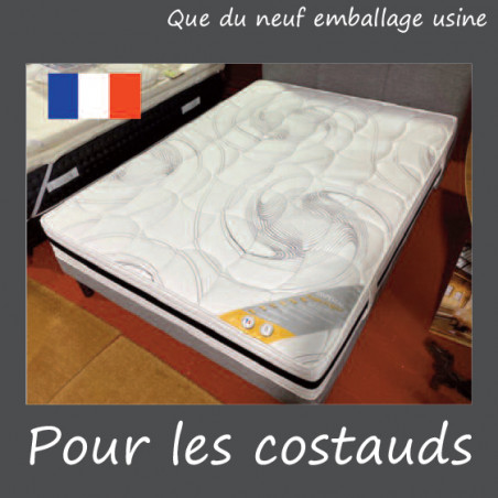 RONDE & ROND 140 190 hr 55 matelas 21 CM spécial pour LARGE et FORT