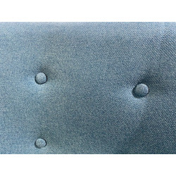 2T Somero canapé 3 places ENCOMBREMENT REDUIT esprit scandinave DESIGN & CONFORTABLE disponible en bleu canard pieds bois clair