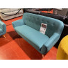 2T Somero canapé 3 places ENCOMBREMENT REDUIT esprit scandinave DESIGN & CONFORTABLE disponible en bleu canard pieds bois clair
