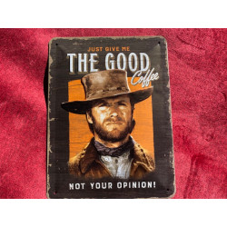 15 x 20 cm Clint Eastwood western le bon, la brute et le truand Sergio LEONE idée Cadeau Métal Design Retro Décoration