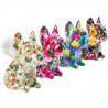 Le LOT de 4 Tirelires KARE DESIGN bull-dog fleurs