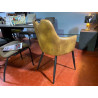 ST1809 503 cognac - chaise de salle à manger avec accoudoirs design et bon maintien