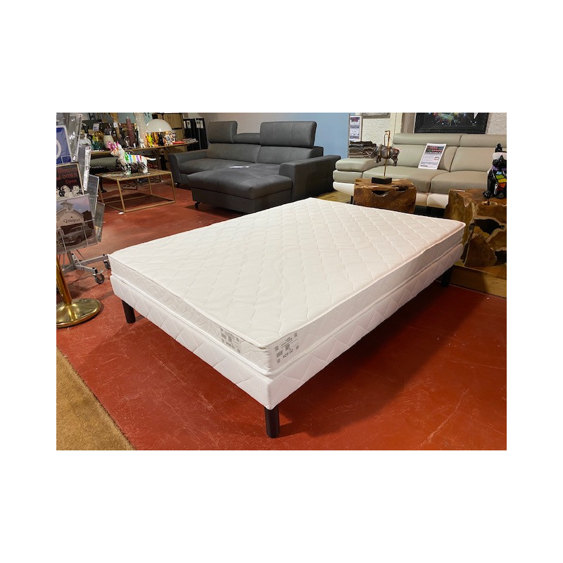 Literie 140*190 matelas sommier pieds PRODUIT NEUF