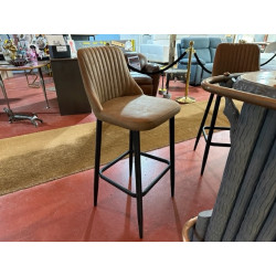 Tabouret BST2201 COGNAC - chaise de bar design et bon maintien