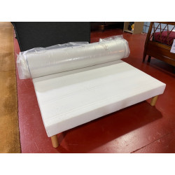 FERME literie 140*190 Matelas antiallergie + Sommier lattes bois + Pieds massif CONFORT ANTI-TRANSPIRANT