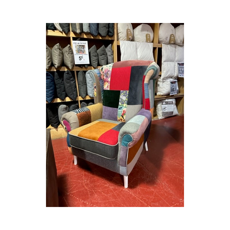 TRONE ne pas se prendre au sérieux fauteuil PATCHWORCK POUR UNE MAISON JOYEUSE
