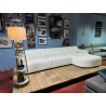 DESIGN-WEEK-MILANO réf CESENA angle MAXI droite belles ASSISES profondes REVETEMENT bouclettes DUVETEUSES antiallergie