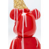 Déco ours glace ROUGE Kare Design nounours cornet glace fondu dégoulinures