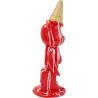 Déco ours glace ROUGE Kare Design nounours cornet glace fondu dégoulinures