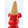 Déco ours glace ROUGE Kare Design nounours cornet glace fondu dégoulinures