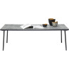 Kare design GRAND TABLE basse DE SALON thekla k79732 140 x 70cm MOTIFS géométriques zébre BASE NOIRE