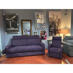 PACK canapé lit + fauteuil 2 MOTEURS leve personne RELAX releveur + CONVERTIBLE rapido MATELAS largeur 160 épaisseur 20 cm