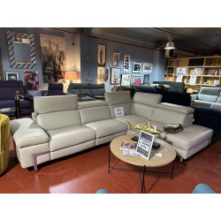CUIR 2 électriques TRANSATS RELAX 100% cuir EPAIS fabrication Italienne de QUALITE toutes têtières relax MANUELLES Réf BROOKLYN