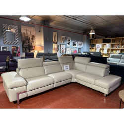 CUIR 2 électriques TRANSATS RELAX 100% cuir EPAIS fabrication Italienne de QUALITE toutes têtières relax MANUELLES Réf BROOKLYN