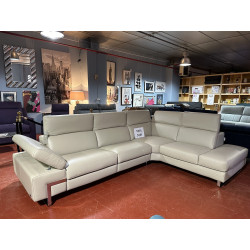 CUIR 2 électriques TRANSATS RELAX 100% cuir EPAIS fabrication Italienne de QUALITE toutes têtières relax MANUELLES Réf BROOKLYN