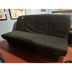 Oubirak Clic Clac fabriqué en FRANCE vendu complet COFFRE CHASSIS CADRE A LATTES MATELAS COUETTE tissu A 203 noir