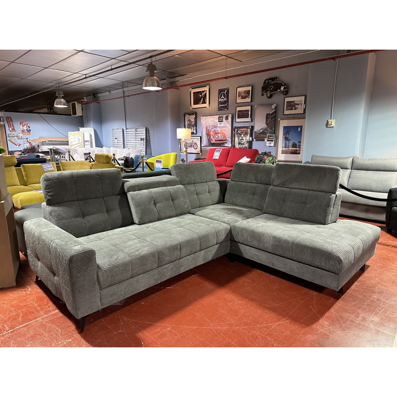 Avance Recule + COFFRE + LIT canapé avec fonction relax Familiale convertible d'appoint + 5 tétieres relax