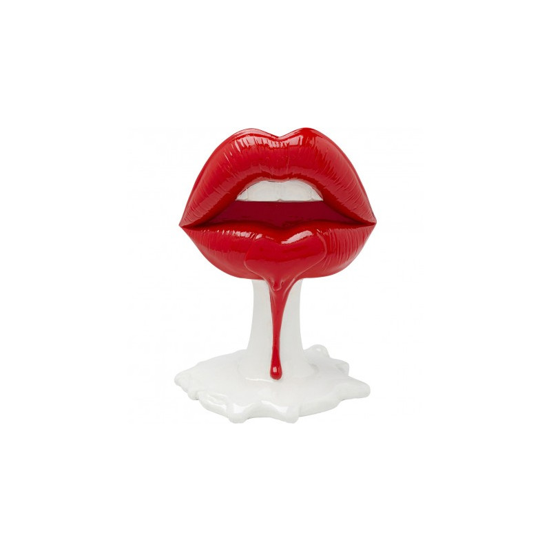 Rouge à lèvres rouge STATUE Hot Lips 26cm Déco Objet décoratif Kare Design embrassez moi !