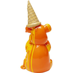 Déco ours glace Kare Design nounours Figurine décorative Sitting Gelato Bear Orange