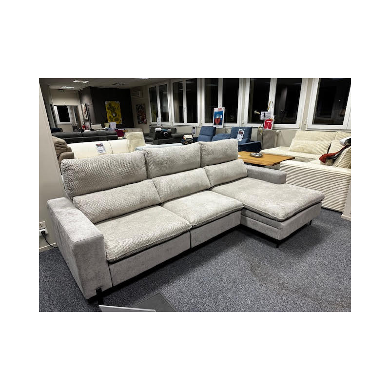 ALLEGRA angle droite 3 assises coulissantes (méridienne avec coffre)+ VRAI RELAX FAMILIALE le CONFORT POUR touS