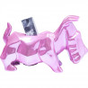 STATUE sulpture origami FIGURINE Tirelire Dog Glossy rose KARE DESIGN