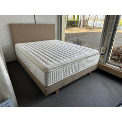 Matelas BREZZA palace 160*200 1500 ressorts ensachés 7 ZONES de CONFORT (zone lombaire + ferme), garnissage LATEX coton CASHMERE