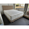 Matelas BREZZA palace 160*200 1500 ressorts ensachés 7 ZONES de CONFORT (zone lombaire + ferme), garnissage LATEX coton CASHMERE