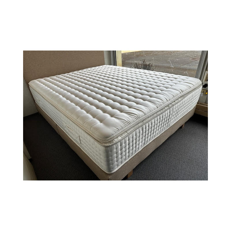 Matelas BREZZA palace 160*200 1500 ressorts ensachés 7 ZONES de CONFORT (zone lombaire + ferme), garnissage LATEX coton CASHMERE
