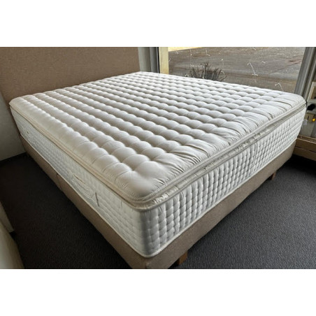 Matelas BREZZA palace 160*200 1500 ressorts ensachés 7 ZONES de CONFORT (zone lombaire + ferme), garnissage LATEX coton CASHMERE