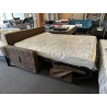 Matelas 17 cm largeur 160 cm Canapé Rapido couchage de tous les jours ferme & encombrement réduit partiellement déhoussable
