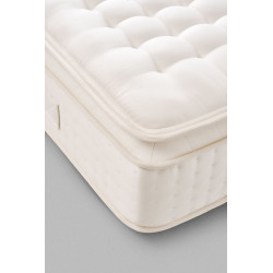Matelas BREZZA palace 160*200 1500 ressorts ensachés 7 ZONES de CONFORT (zone lombaire + ferme), garnissage LATEX coton CASHMERE