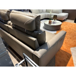 Relax CUIR 100% épais Référence CORFU 520 canapé 3 places TRANSATS électriques & tétieres articulées