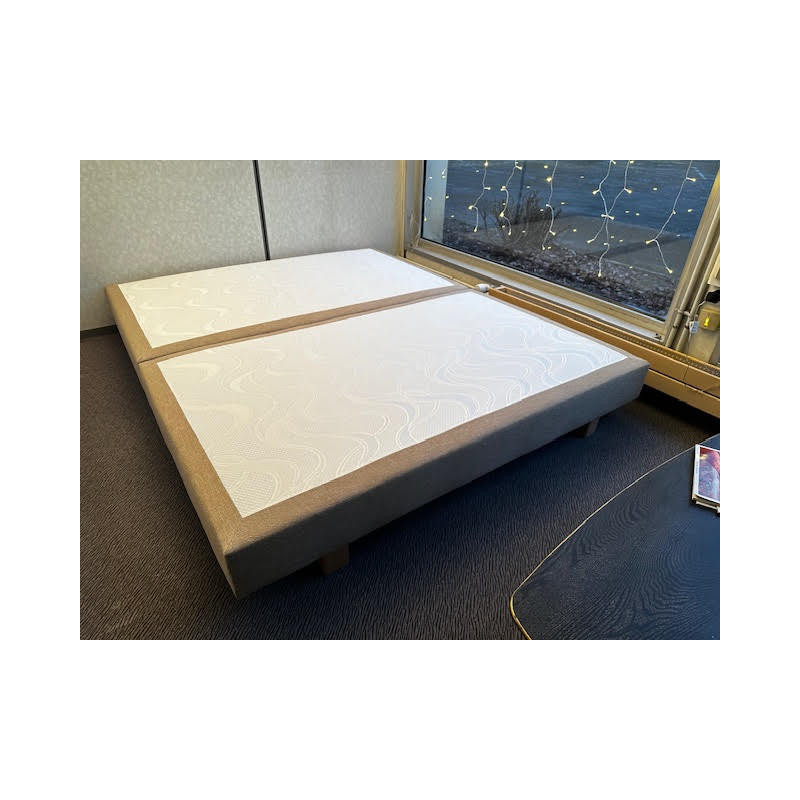 PRESTIGE GLS 17 cm 160 x 200 ( 2x 160 x 200 ) lattes sommier TAPISSIER tour microfibre BEIGE sand Fabriqué en France