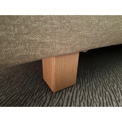 PRESTIGE GLS 17 cm 160 x 200 ( 2x 160 x 200 ) lattes sommier TAPISSIER tour microfibre BEIGE sand Fabriqué en France